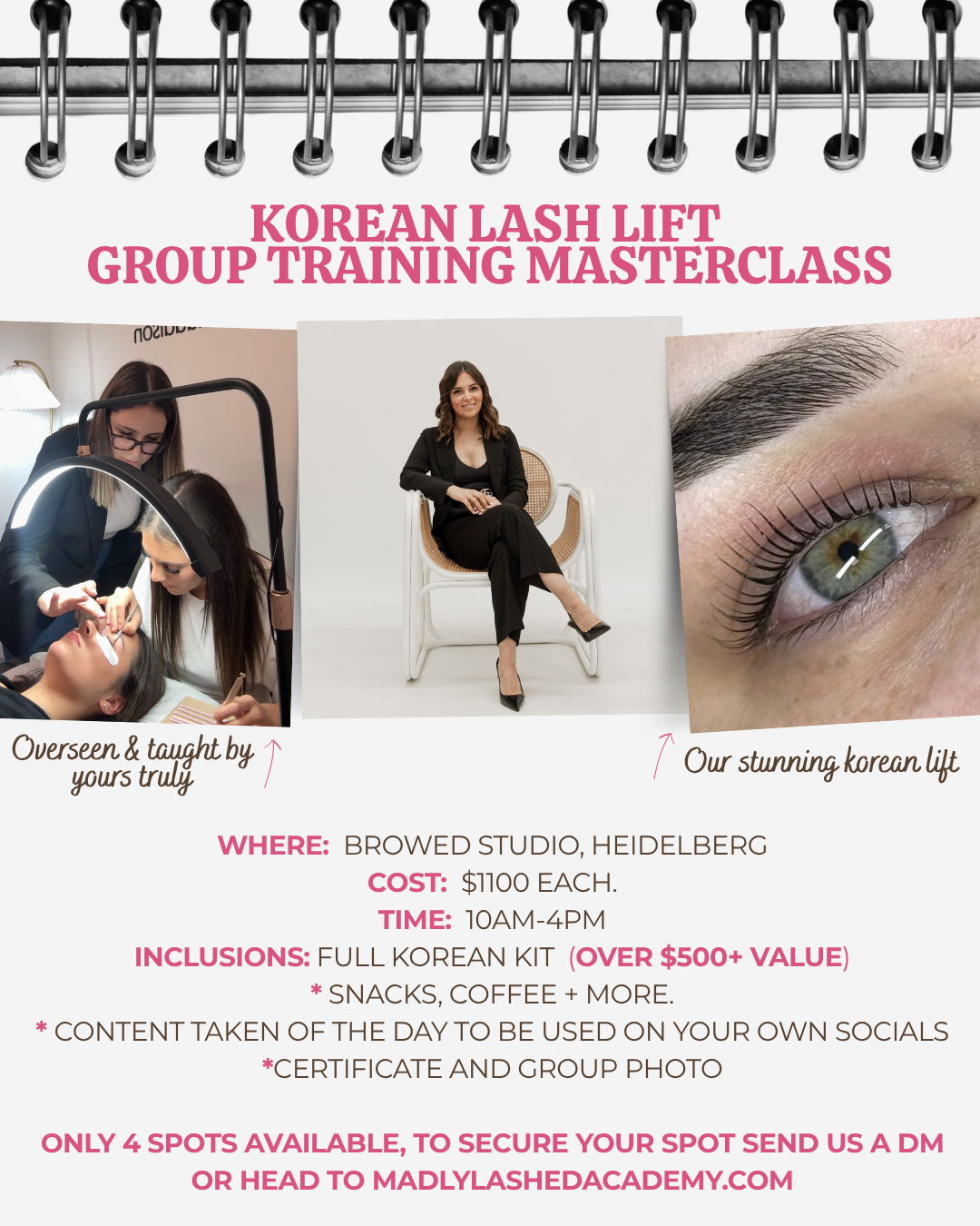 Signature Korean Lash Lift Masterclass